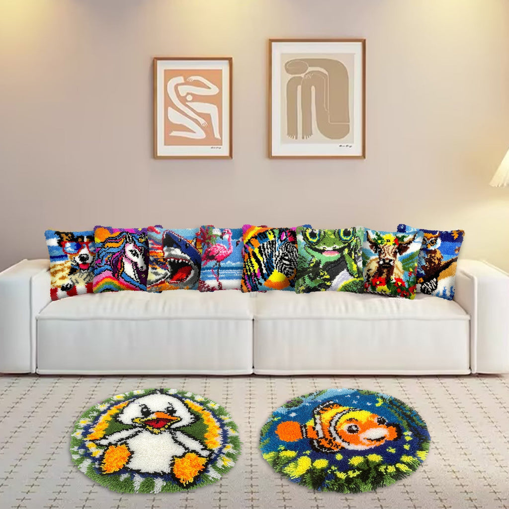 Lazy Dog Latch Hook Rug Kit