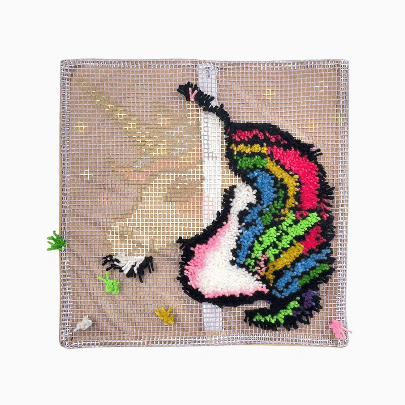 Unicorn Prince Latch Hook Pillow Kit
