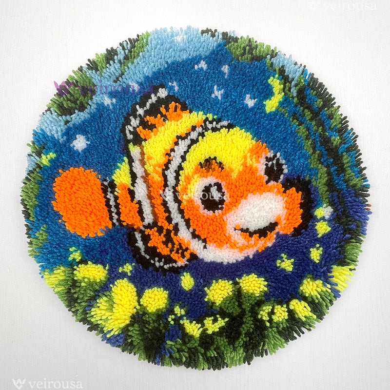 The Clownfish's Dance Latch Hook Rug Kit