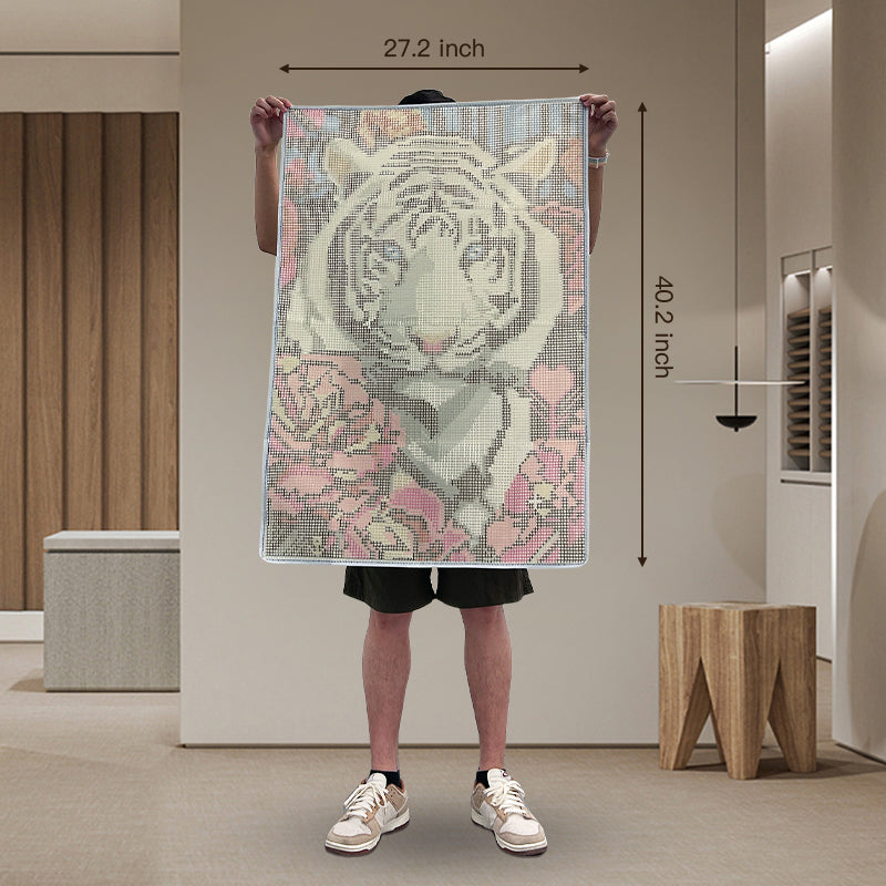 Sunset Latch Hook Rug Kit, Large Size DIY Rug Craft Set